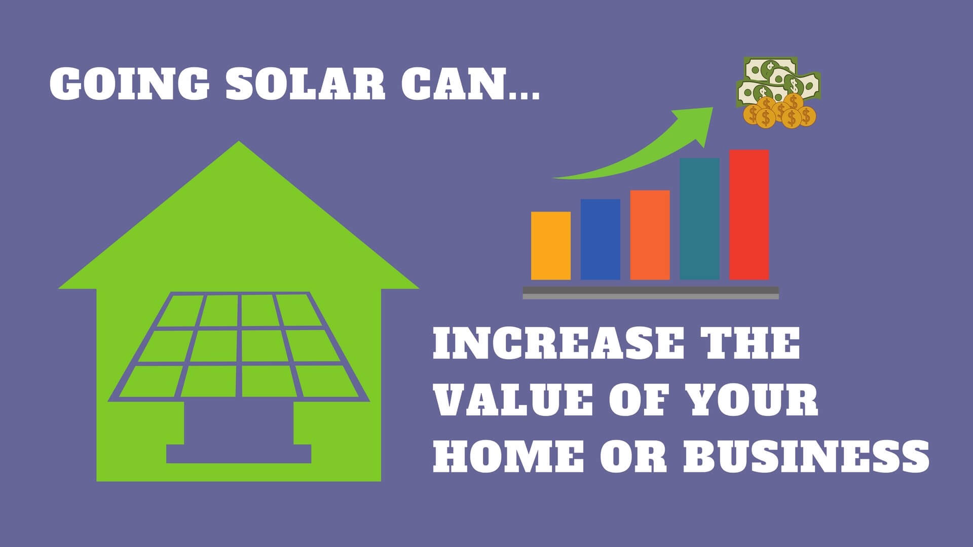 Installing solar electric system on your home or business can potentially increase your property value. 